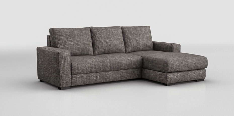 Carviano - corner sofa with a bed mechanism  right peninsula with compartment